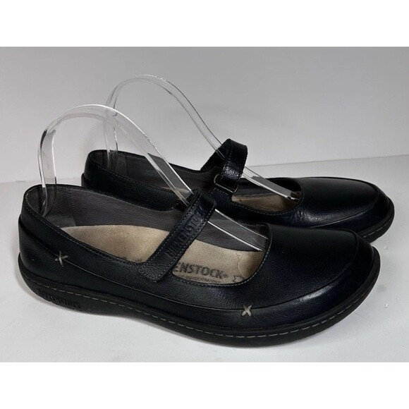 BIRKENSTOCK Iona Black Leather Mary Janes Shoes EU 40 US 9-9.5 - Picture 3 of 11
